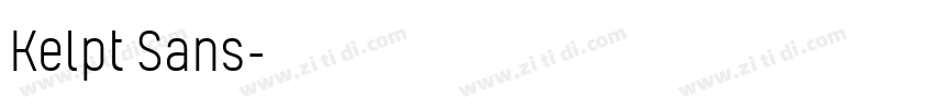 Kelpt Sans字体转换